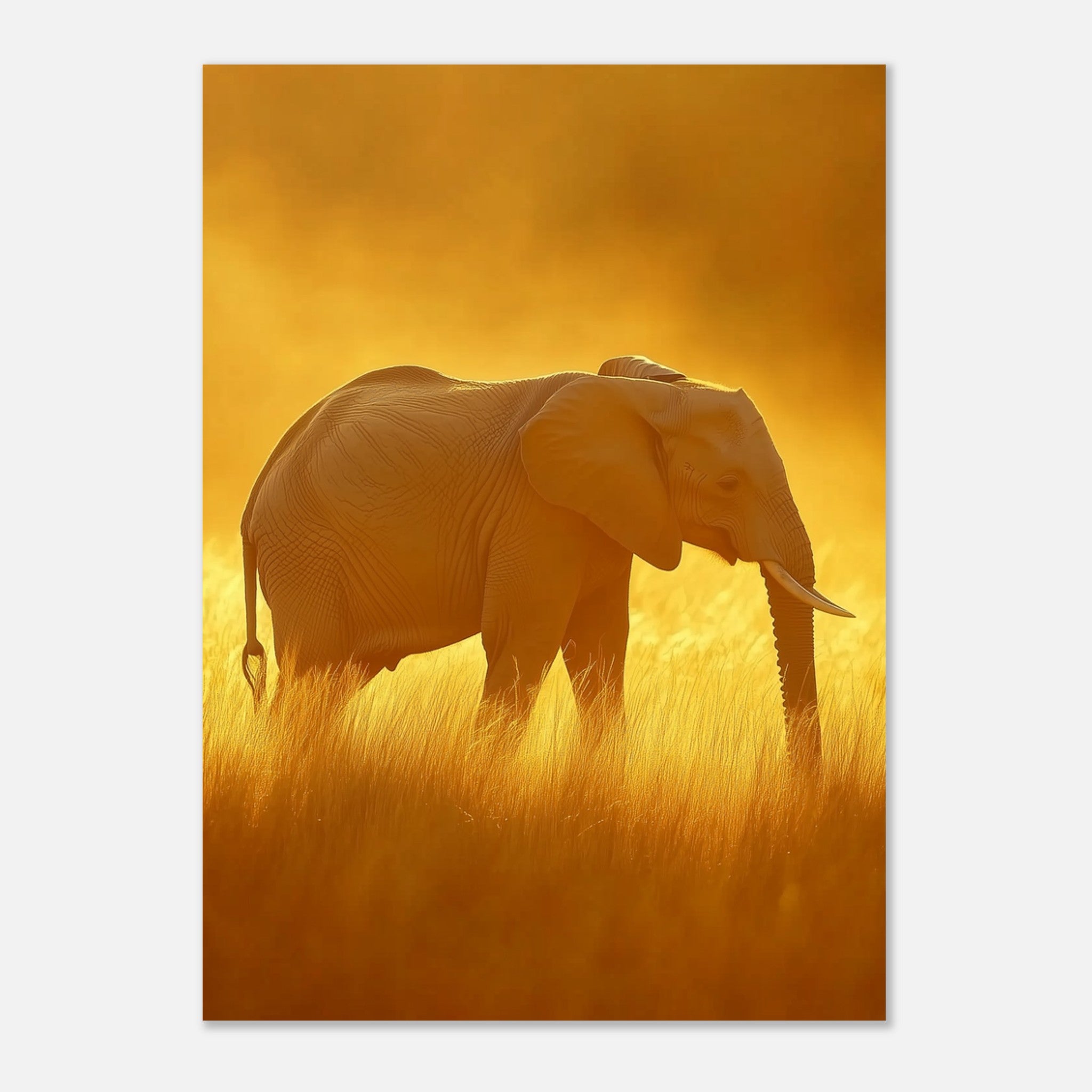 Affiche Éléphant dans la Savane